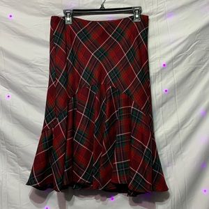 Chaps plaid skirt